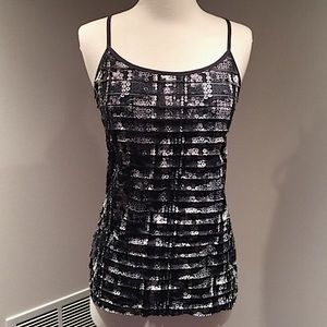 Energie Black and White Cami Tank Top